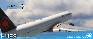 Air Canada C-FIVX w/Cabin PMDG B777-333ER thumbnail 5