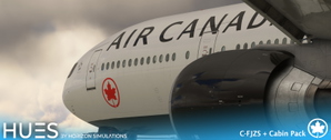 Air Canada C-FJZS dirty w/Cabin PMDG B777-333ER thumbnail 1