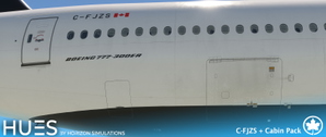 Air Canada C-FJZS dirty w/Cabin PMDG B777-333ER thumbnail 2