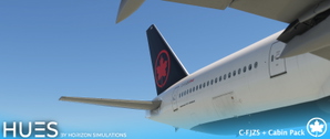 Air Canada C-FJZS dirty w/Cabin PMDG B777-333ER thumbnail 3