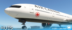 Air Canada C-FJZS dirty w/Cabin PMDG B777-333ER thumbnail 4