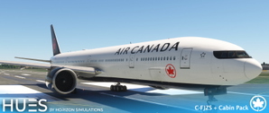 Air Canada C-FJZS dirty w/Cabin PMDG B777-333ER thumbnail 5