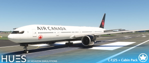 Air Canada C-FJZS dirty w/Cabin PMDG B777-333ER thumbnail 6