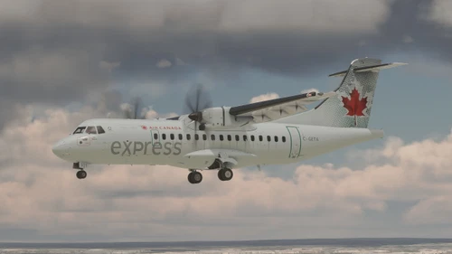 Air Canada (Ice Blue, C-GETA) (Fictional) - Asobo ATR-42