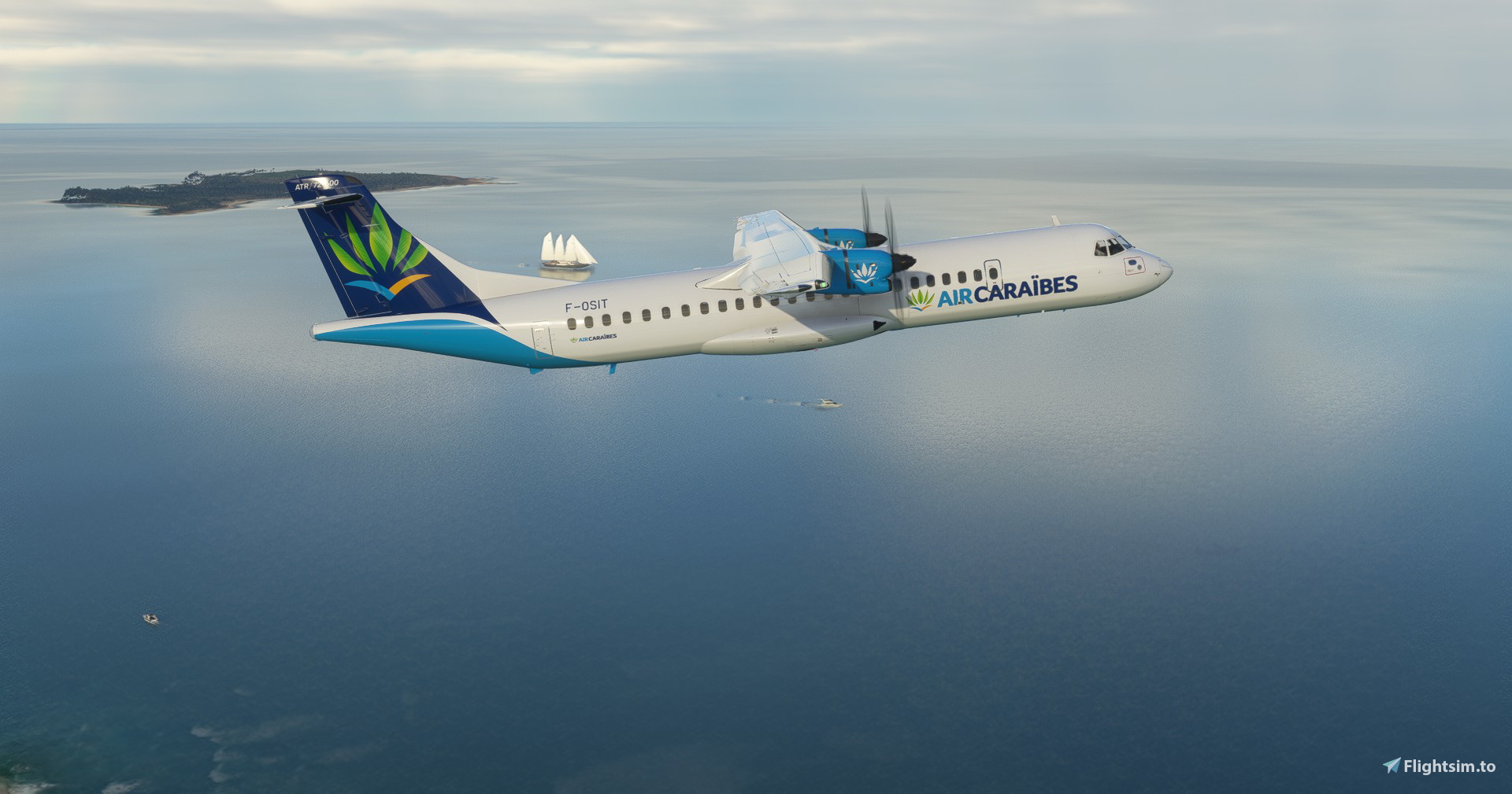 Air Caraibes "2015 livery" "F-OSIT" Hans Hartmann ATR 72-600 - Image 1