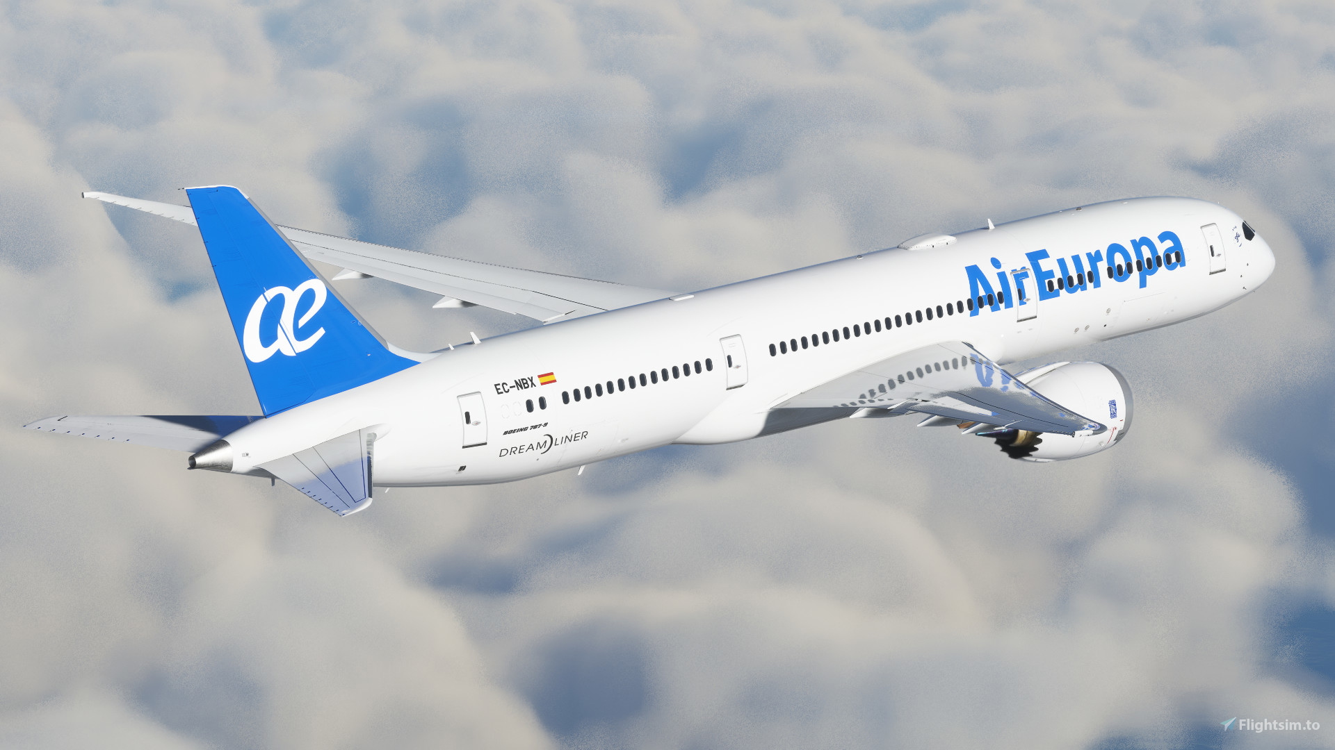 Air Europa | EC-NBX | HorizonSim 787-9 | 8K & 4K para