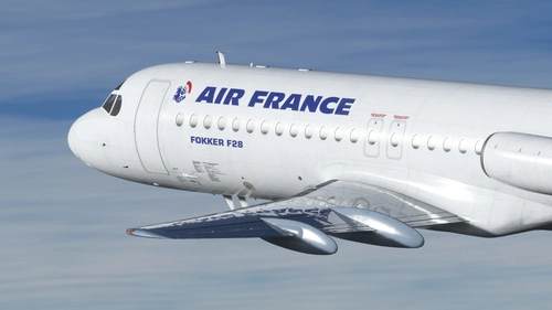 Air France / TAT [F-GDUZ] Justflight Fokker 28 MK4000