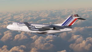 Air France / TAT [F-GDUZ] Justflight Fokker 28 MK4000 thumbnail 2