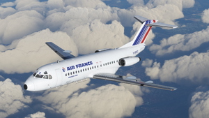Air France / TAT [F-GDUZ] Justflight Fokker 28 MK4000 thumbnail 3