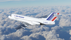 Air France / TAT [F-GDUZ] Justflight Fokker 28 MK4000 thumbnail 6