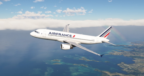 Air France "2023 livery" "F-GKXR" "Saint-Pierre" Fenix A320 ceo CFM V2 + cabin