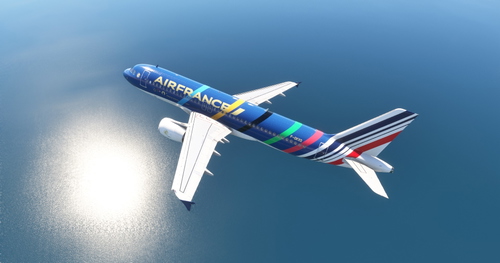 Air France "Olympic Games 2024 / Jeux Olympiques 2024" "F-GKXQ" Fenix A320 ceo CFM V2+ cabin