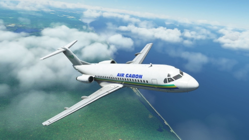 Air Gabon Fokker F28 Mk 2000 TR-LST 1980's