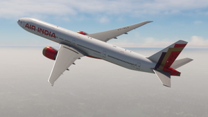 Air India  (NEW LIVERY) VT-ALX || PMDG 777-300ER thumbnail 7