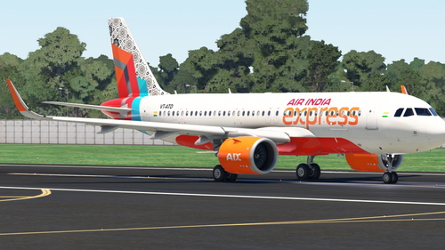  inibuilds _Air  India Express A320neo "VT-ATD" [4K]_AJRAKH Tail Design