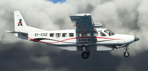 Air Kenya 5Y-CGZ | Asobo Cessna 208B Grand Caravan EX [8K]