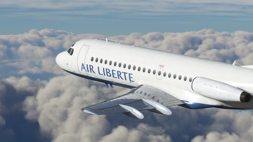 Air Liberte [F-GDUT] Justflight Fokker 28 MK2000