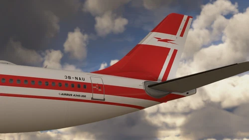 Air Mauritius (Old Livery) ✈ LVFR A340 ✈  3B-NAU
