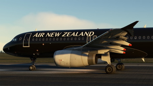 Air New Zealand A320 ZK-OAB All Blacks (8K & 4K) thumbnail 3