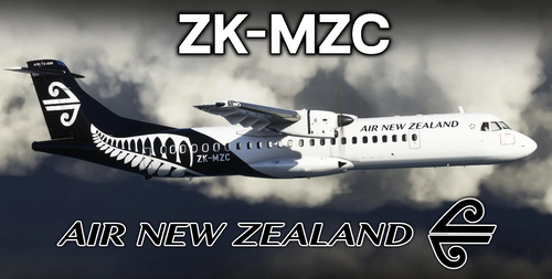 [REMASTERED] Air New Zealand ZK-MZC (Fern Livery) (Custom Interior + Beacon) | Asobo ATR 72-600 [4K]