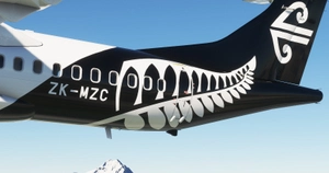 [REMASTERED] Air New Zealand ZK-MZC (Fern Livery) (Custom Interior + Beacon) | Asobo ATR 72-600 [4K] thumbnail 3