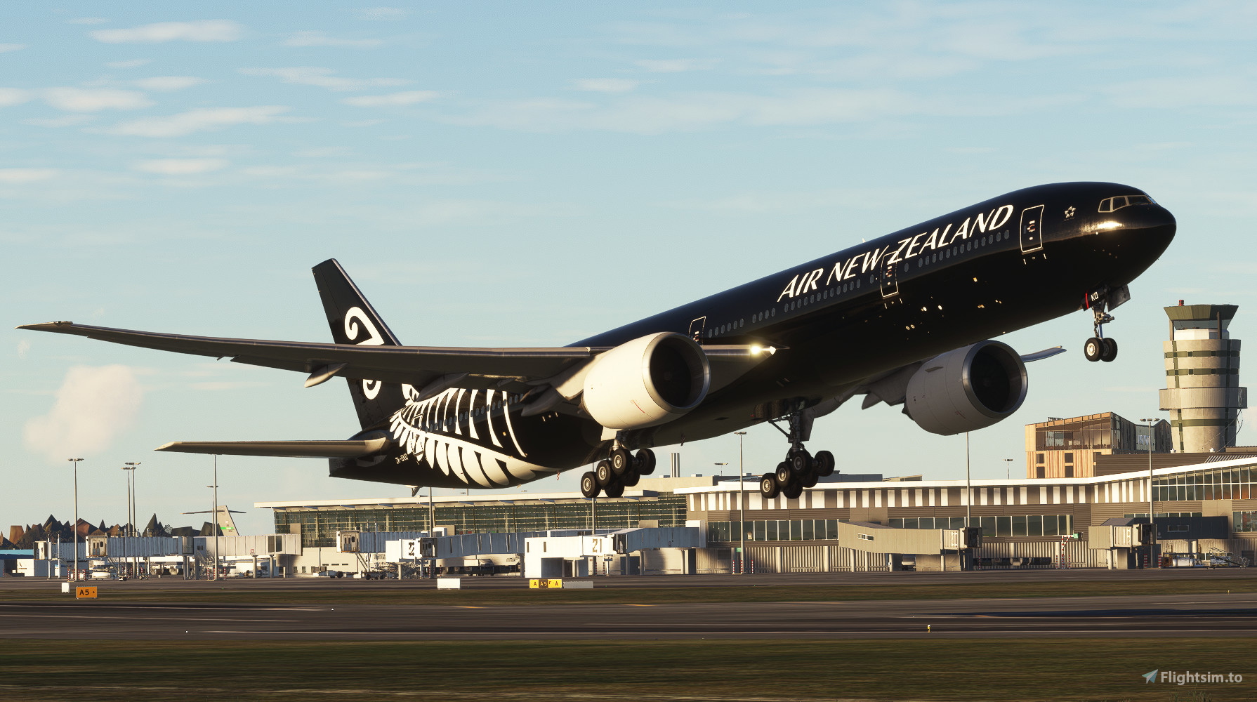Air New Zealand ZK-OKQ (All Black) | PMDG Boeing 777-300ER