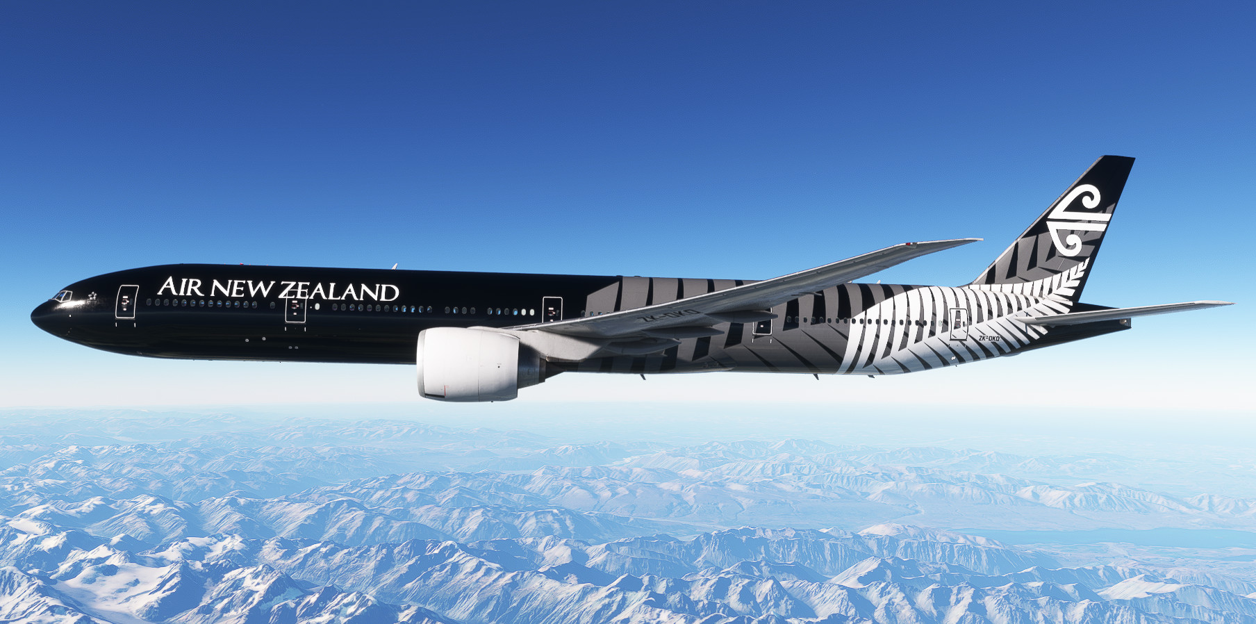 Air New Zealand (ZK-OKQ | Crazy About Rugby - All Blacks | 2012) | PMDG Boeing 777-300ER [8K] - Image 1