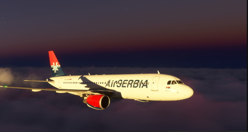 Air Serbia A320 YU-APH Photoreal