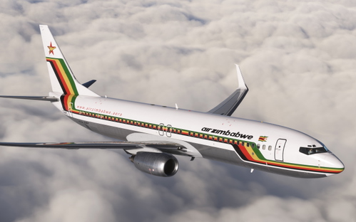 Air Zimbabwe Boeing 737-800 SSW PMDG Z-WPZ Fictional