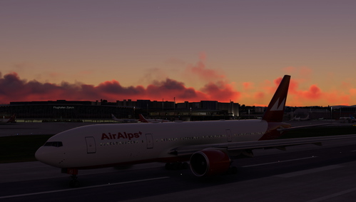 AirAlps B777-200ER 2023 Livery