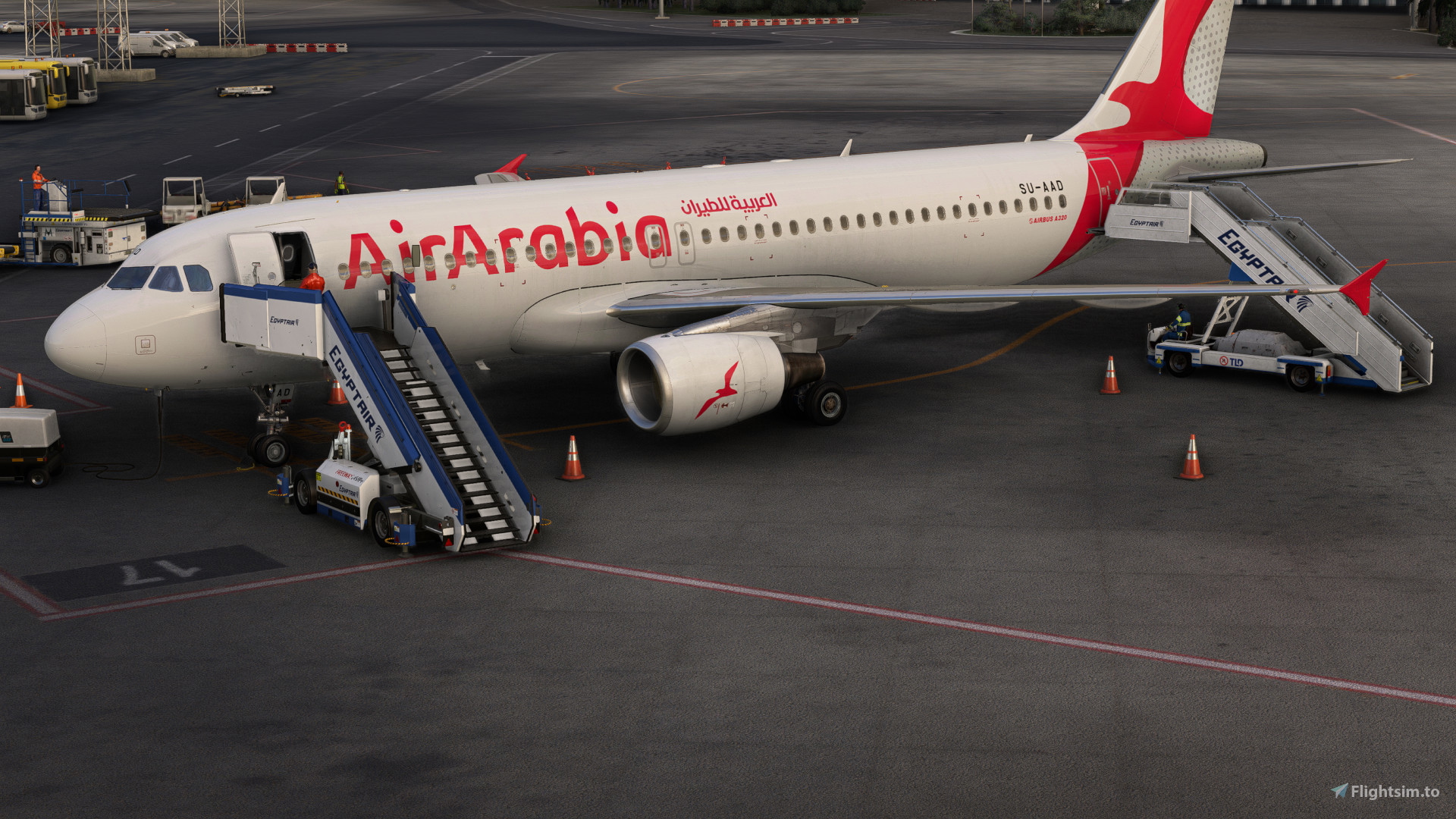 AirArabia Egypt A320 SU-AAD + Cabin (4K+8K) | Fenix A320