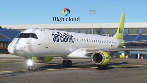 airBaltic E195 YL-AAU- FlightSim Studio (Fictional )