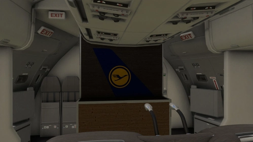 Airbus A300 Lufthansa with Cabin retro