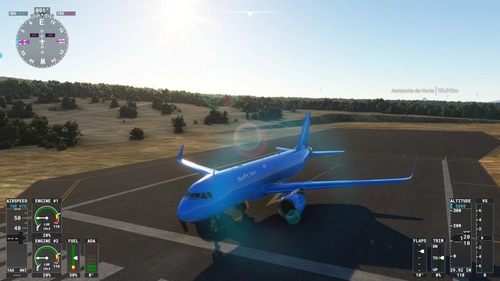 Airbus A320 All blue_SoftJet
