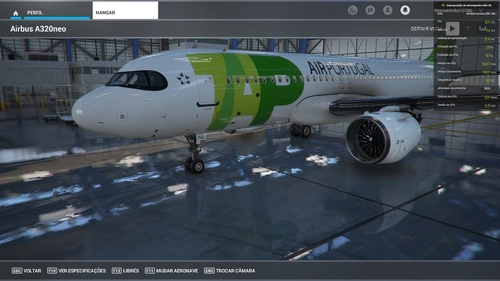 Airbus A320 Neo TAP green