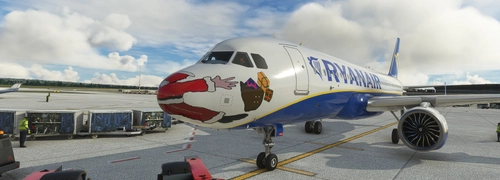 Airbus A320neo Ryanair santa livery (8k)