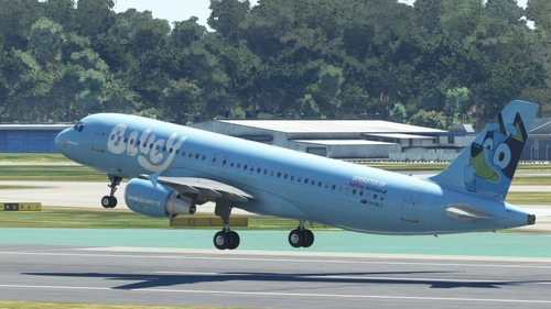 AirDog Airlines Australia Buey! - The Bluey plane Fenix a320-200