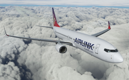 Airlink (operated by Star Air Cargo)  Boeing 737-800 PMDG SSW  ZS-VDB Livery Fictional