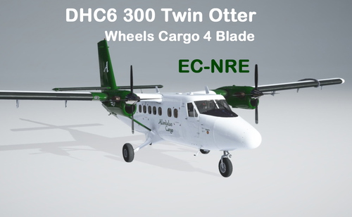 Alandalus Airlines DHC6 300 Twin Otter Wheels Cargo 4 Blade