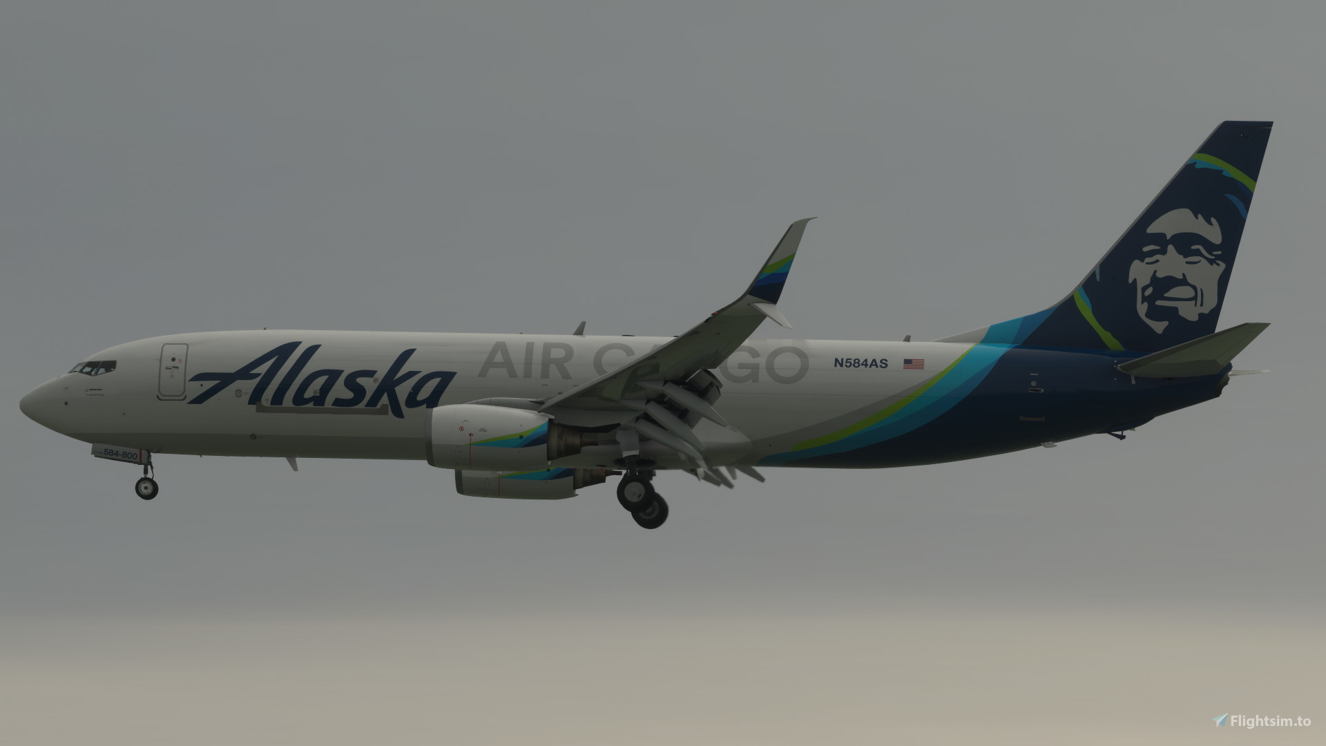 Alaska Air Cargo (N584AS) - PMDG 737-800BCF for Microsoft