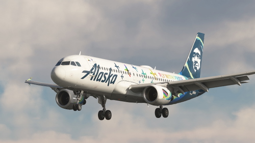 Alaska ("Fly With Pride" - N854VA) - Fenix A320 (V2) (CFM)