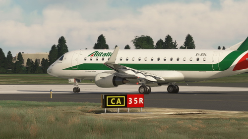 Alitalia CityLiner (EI-RDL) - FlightSIm Studios E-175