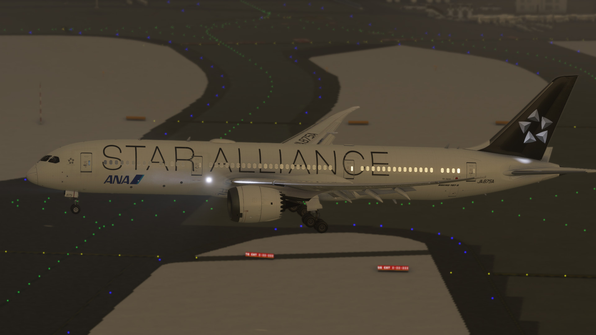 787-9 All Nippon Airways star alliance ANA JA875A - Aircraft