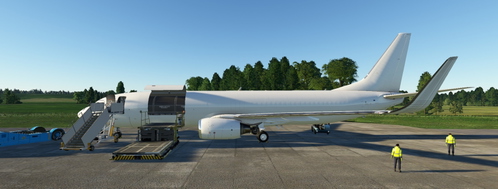 All WHITE  737-800BCF