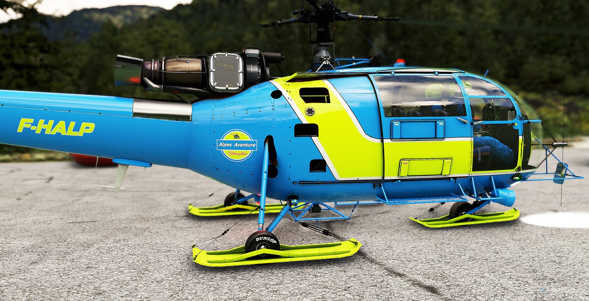 Alouette III Alpes Aventure for Microsoft Flight Simulator | MSFS