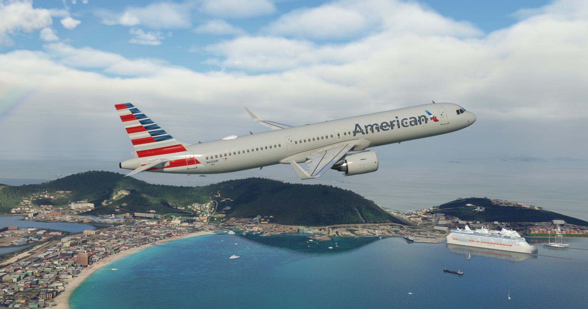 American Airlines "2013 livery" "N433AN" LatinVFR A321 Neo LR leap - Image 1
