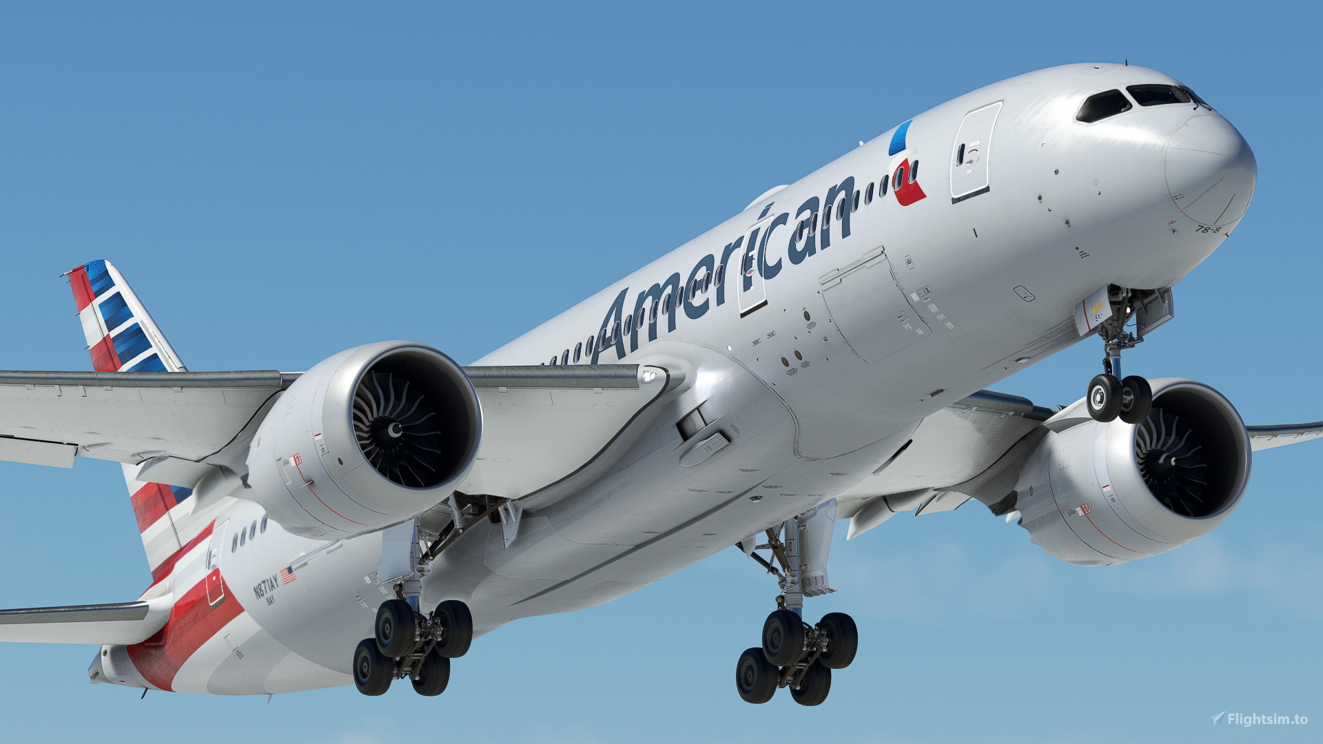 American Airlines N871AY | Kuro B787-8 v2 | (8K) for Microsoft