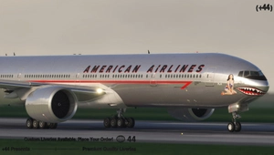 American Airlines Retro ( N737AL ) PMDG 777-300ER - 8K thumbnail 3