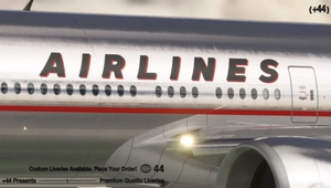 American Airlines Retro ( N737AL ) PMDG 777-300ER - 8K thumbnail 8