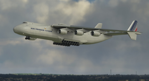 AN-225 Air France Cargo (Old Colours) - Fictional